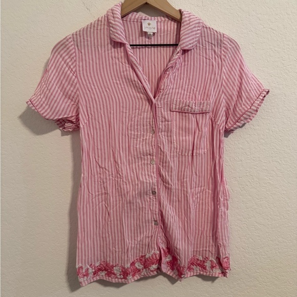 j marie Other - J. Marie// EUC Pink Striped Women's Pajama Set